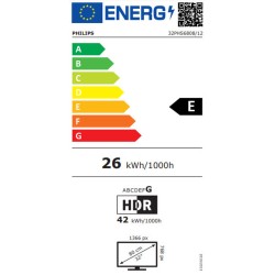 Smart TV Philips 32PHS6808/12 32" HD LED HDR Dolby Digital