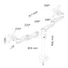 Bildschirm-Träger für den Tisch Neomounts FPMA-D935DG 10" 27"