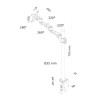 Bildschirm-Träger für den Tisch Neomounts FPMA-D935POLE70 10" 30"