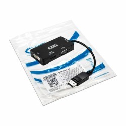 DisplayPort-zu-VGA/DVI/HDMI-Adapter 3 en 1 NANOCABLE 10.16.3301-BK Schwarz