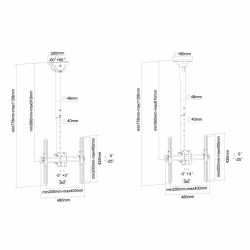 TV Halterung Neomounts NM-C440BLACK 32-60" 50 kg