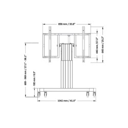 TV Halterung Neomounts PLASMA-M2550TSILVER 42" 100" 150 kg