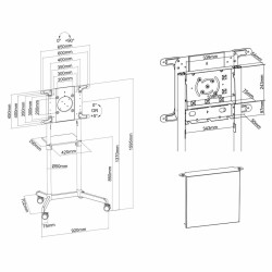 TV Halterung Neomounts NS-M1250BLACK 70" 37" 70 Kg