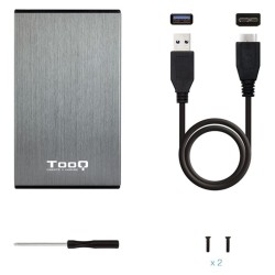 Gehäuse für die Festplatte TooQ TQE-2527G 2,5" SATA USB 3.0 Schwarz