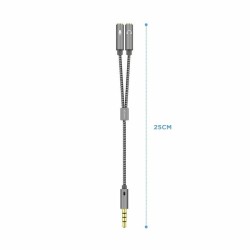 Klinkenadapter 3,5 mm Buchse auf Stecker Aisens A128-0415 25 cm