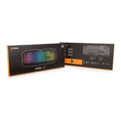 Gaming Tastatur Krom Kyra RGB USB Qwerty Spanisch
