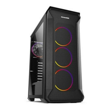 Gehäuse Semitour Mikro ATX / Mini ITX / ATX Nox 8436587970375 RGB Ø 12 cm Schwarz