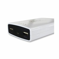 Power Bank approx! APPPB78EVW 7800 mAh 2 x USB Micro USB 5 V 1-2 A Weiß Schwarz/Weiß