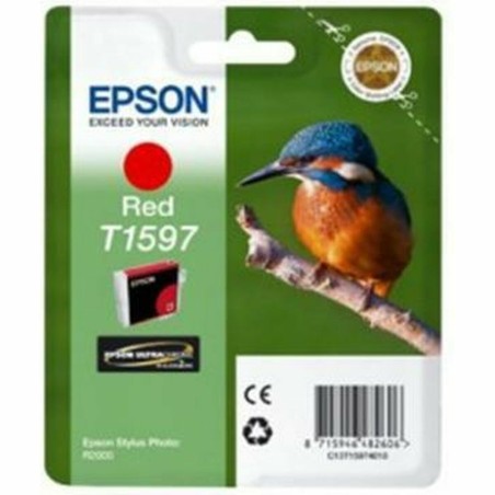 Original Tintenpatrone Epson Cartucho T1597 rojo Rot