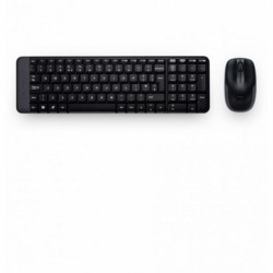 Tastatur mit Drahtloser Maus Logitech 920-003159 Schwarz Qwerty Spanisch