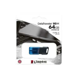 USB Pendrive Kingston 80 64 GB Blau Schwarz/Blau