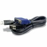 Kabel KVM Trendnet TK-CU10 Schwarz 2,8 m