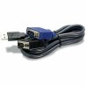 Kabel KVM Trendnet TK-CU06 Schwarz 1.8 m