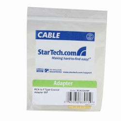 RCA-Adapte Startech RCACOAXMF Gelb