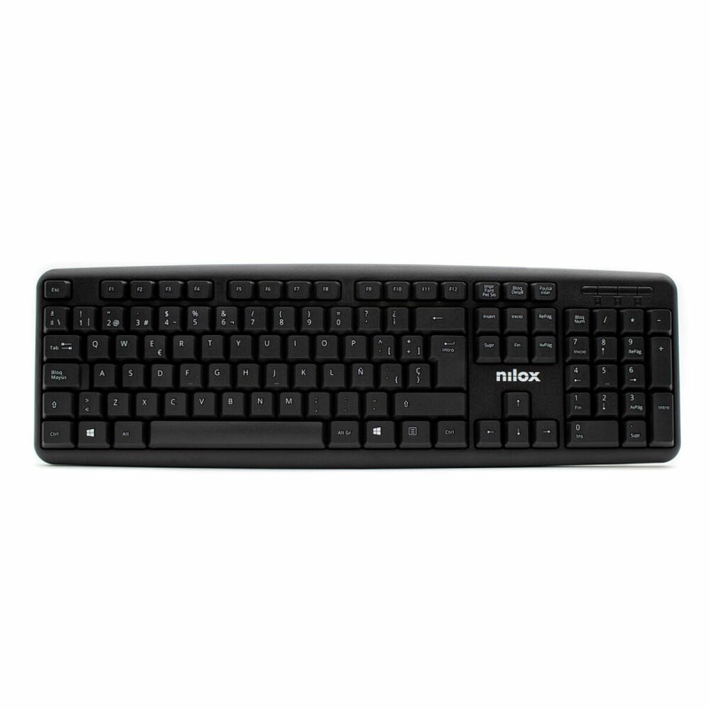 Tastatur Nilox NXKBE000002 Schwarz Qwerty Spanisch QWERTY