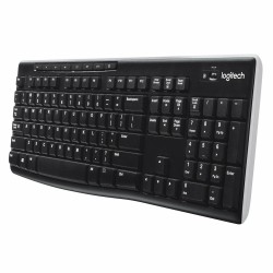 Drahtlose Tastatur Logitech K270 Schwarz Qwerty Spanisch 2.4 GHz