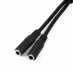 Audioadapter Jack Startech MUYHSMFF Schwarz 0,2 m