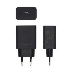 Ladegerät Aisens ASCH-1PD20-BK Schwarz 20 W USB-C