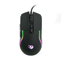 Tastatur mit Maus DeepGaming DG-KTRAA-15 Schwarz Bunt Qwerty Spanisch