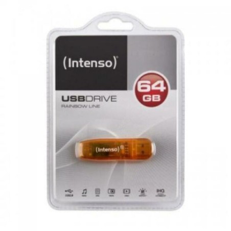 USB Pendrive INTENSO FAELAP0282 USB 2.0 64 GB Orange 64 GB USB Pendrive