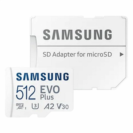 Mikro SD Speicherkarte mit Adapter Samsung MB-MC512KAEU 512 GB UHS-I 130 MB/s