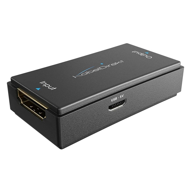 HDMI-Repeater KabelDirekt Schwarz (Restauriert A)