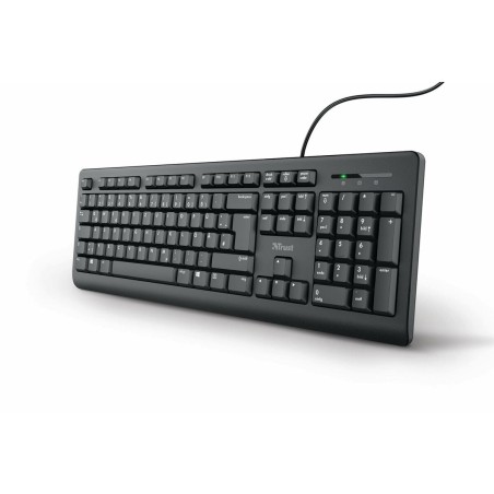 Tastatur Trust 24092 QWERTZ Schwarz (Restauriert A)