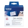 Drucker-Etiketten Brother DK-44205 Weiß Schwarz/Weiß 62 mm x 15,24 m