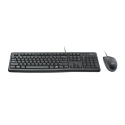 Tastatur mit Maus Logitech MK120 QWERTZ Schwarz Deutsch