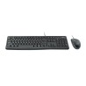 Tastatur mit Maus Logitech MK120 QWERTZ Schwarz Deutsch