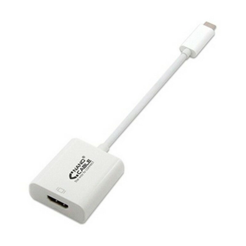 USB-C-zu-HDMI-Adapter NANOCABLE 10.16.4102 15 cm Weiß