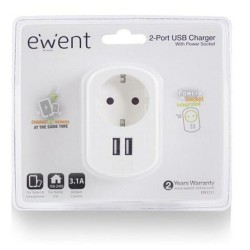 Wandstecker mit 2 USB-Ports Ewent EW1211 3,1 A