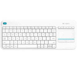 Drahtlose Tastatur Logitech K400 Plus Weiß Qwerty Spanisch QWERTY