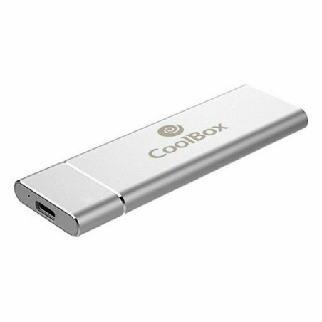 Gehäuse für die Festplatte CoolBox COO-MCM-NVME SSD NVMe Silberfarben USB USB-C USB 3.2 M.2 USB x 1