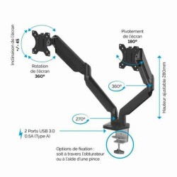 TV Wandhalterung mit Arm Fellowes 8042501 Schwarz Mehrarmig