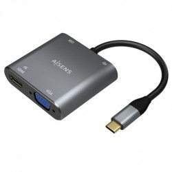 USB-C-zu-VGA/HDMI-Adapter Aisens A109-0626