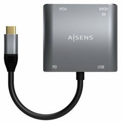 USB-C-zu-VGA/HDMI-Adapter Aisens A109-0626