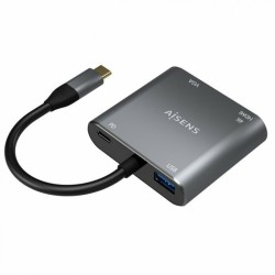 USB-C-zu-VGA/HDMI-Adapter Aisens A109-0626