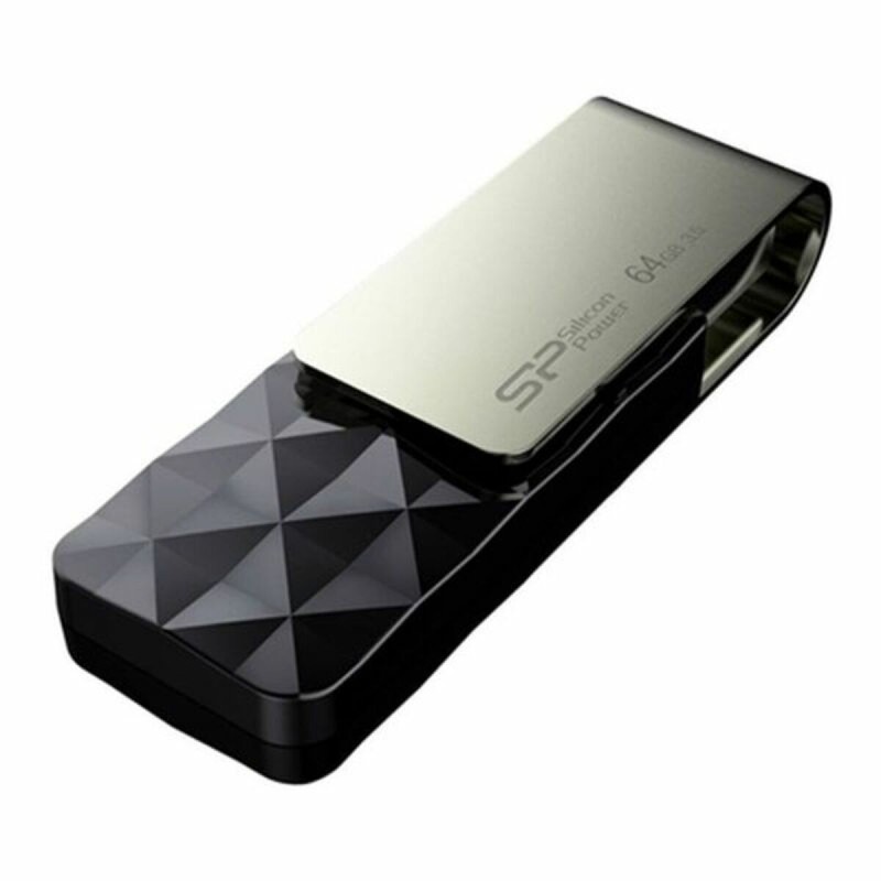 USB Pendrive Silicon Power Blaze B30 64 GB Schwarz