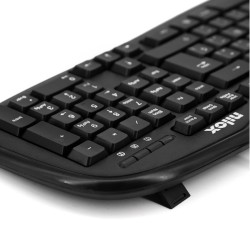 Tastatur Nilox NXKBE000001 Schwarz Qwerty Spanisch QWERTY