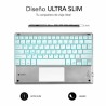 Tastatur und Touchpad Subblim SUB-KBT-SMBT50 Silberfarben Qwerty Spanisch QWERTY