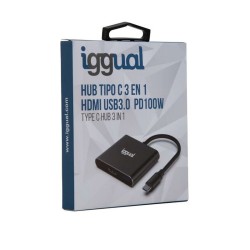 Hub USB iggual IGG318461