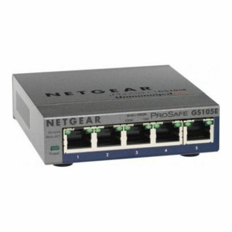 Schalter für das Büronetz Netgear GS105E-200PES 5P Gigabit RJ45