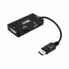 DisplayPort-zu-VGA/DVI/HDMI-Adapter 3 en 1 NANOCABLE 10.16.3301-BK Schwarz