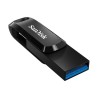 USB Pendrive SanDisk Ultra Dual Drive Schwarz Schwarz/Silberfarben 128 GB (1 Stück)