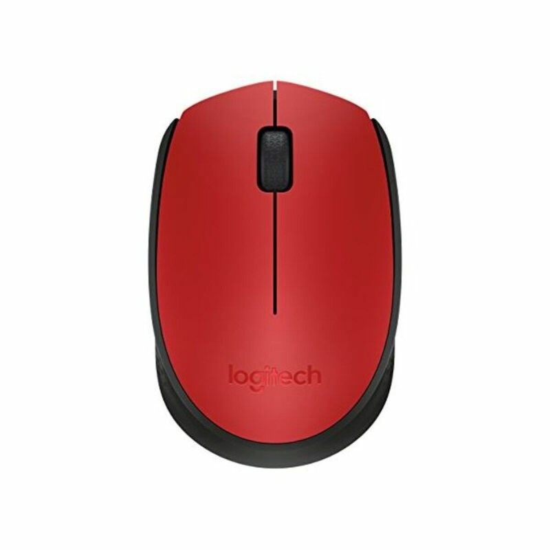 Schnurlose Mouse Logitech M171 1000 dpi Schwarz Rot