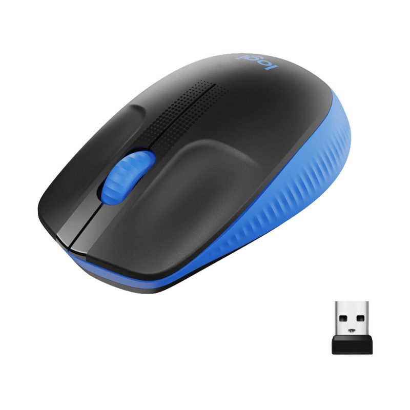 Drahtlose optische Maus Logitech M190 Blau Schwarz/Blau