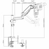 Bildschirm-Träger für den Tisch V7 DM1TA-1E