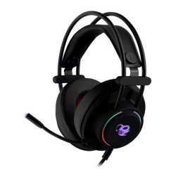 Gaming Headset mit Mikrofon CoolBox DeepLighting Schwarz