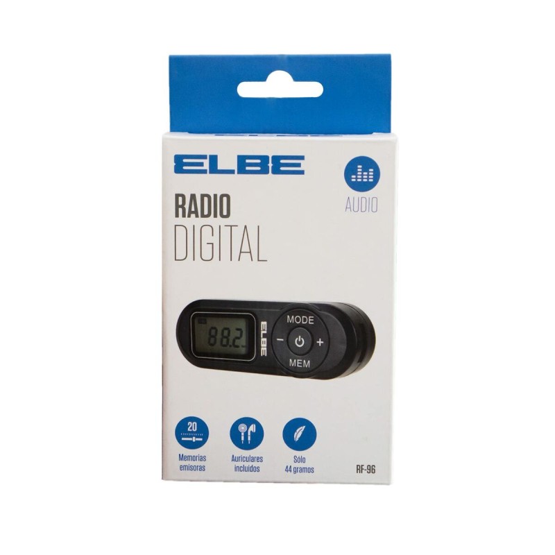 Tragbares Digital-Radio ELBE RF96 Schwarz FM